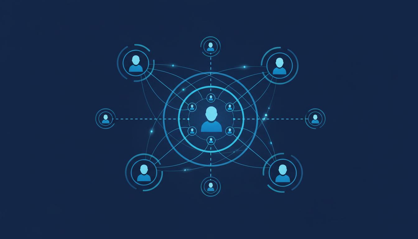 Mạng lưới thành viên minh họa nhóm và kênh Telegram
